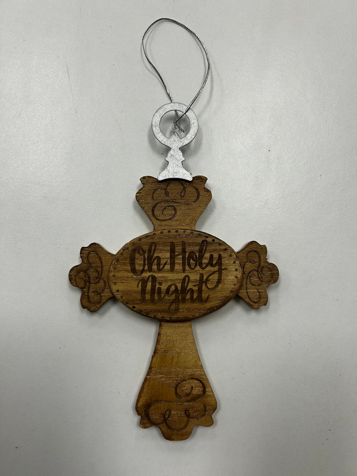 Christmas Ornaments - Wooden Cross