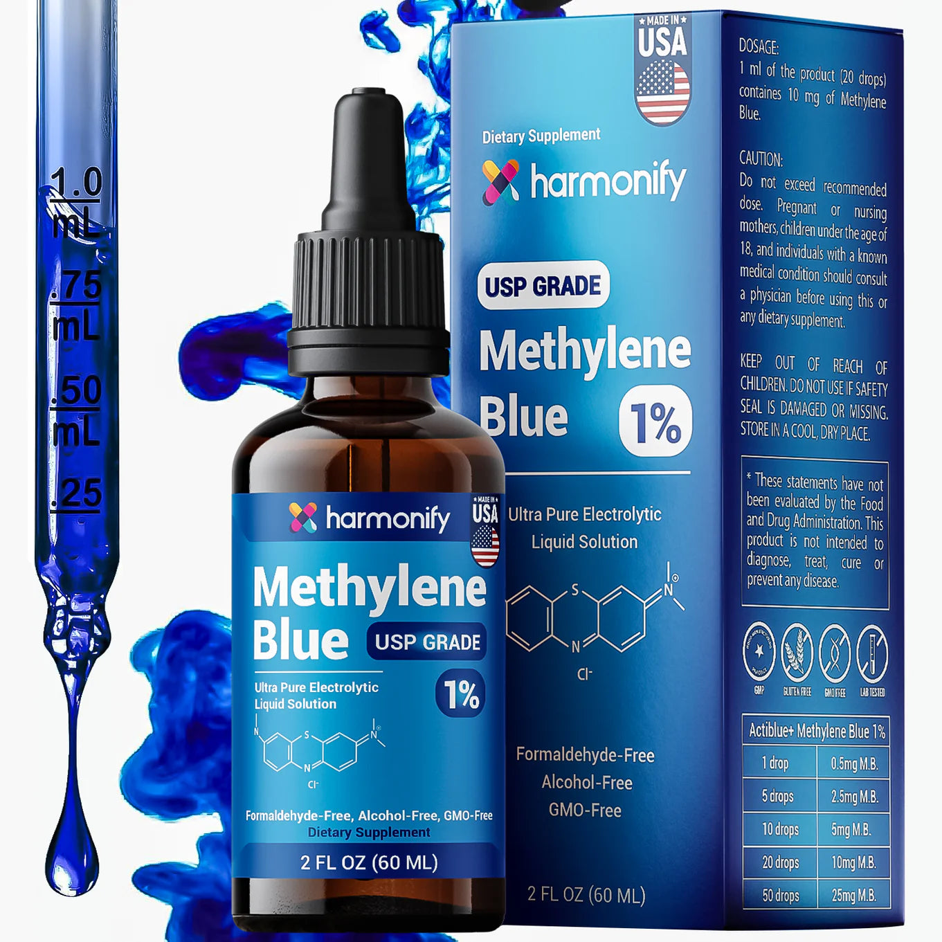 Methylene Blue 60 mL (2 Fl oz)