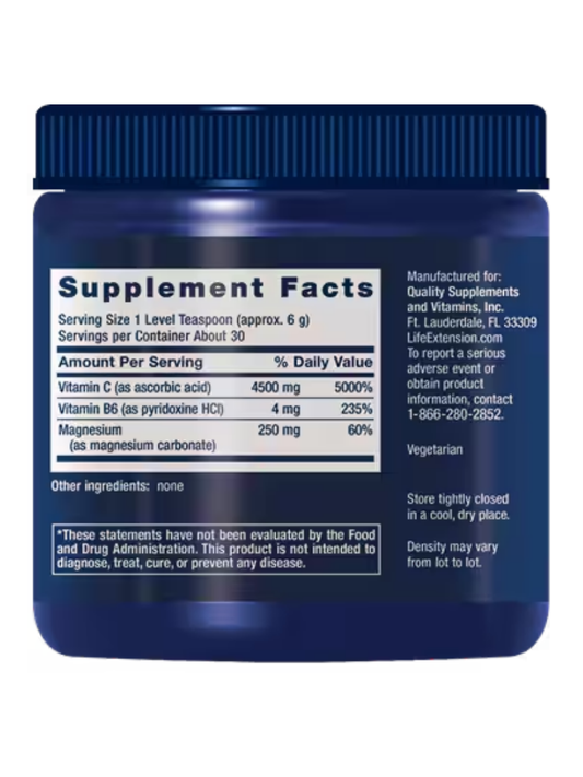 Effervescent Vitamin C Magnesium Crystals