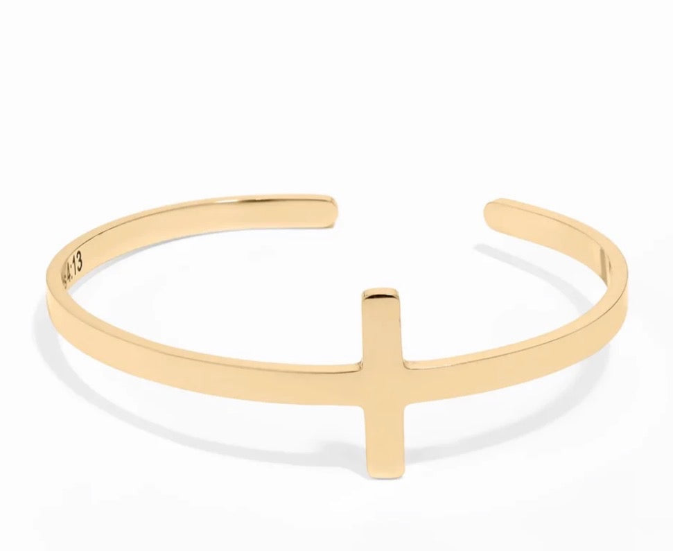 Silver Cross Bracelet