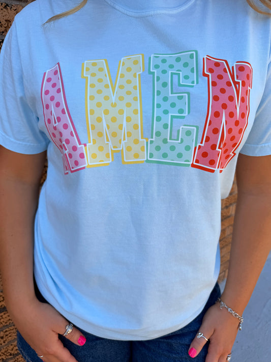 Amen Polka Dot tee
