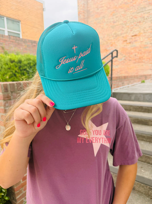 Jesus Paid It All Trucker Hat
