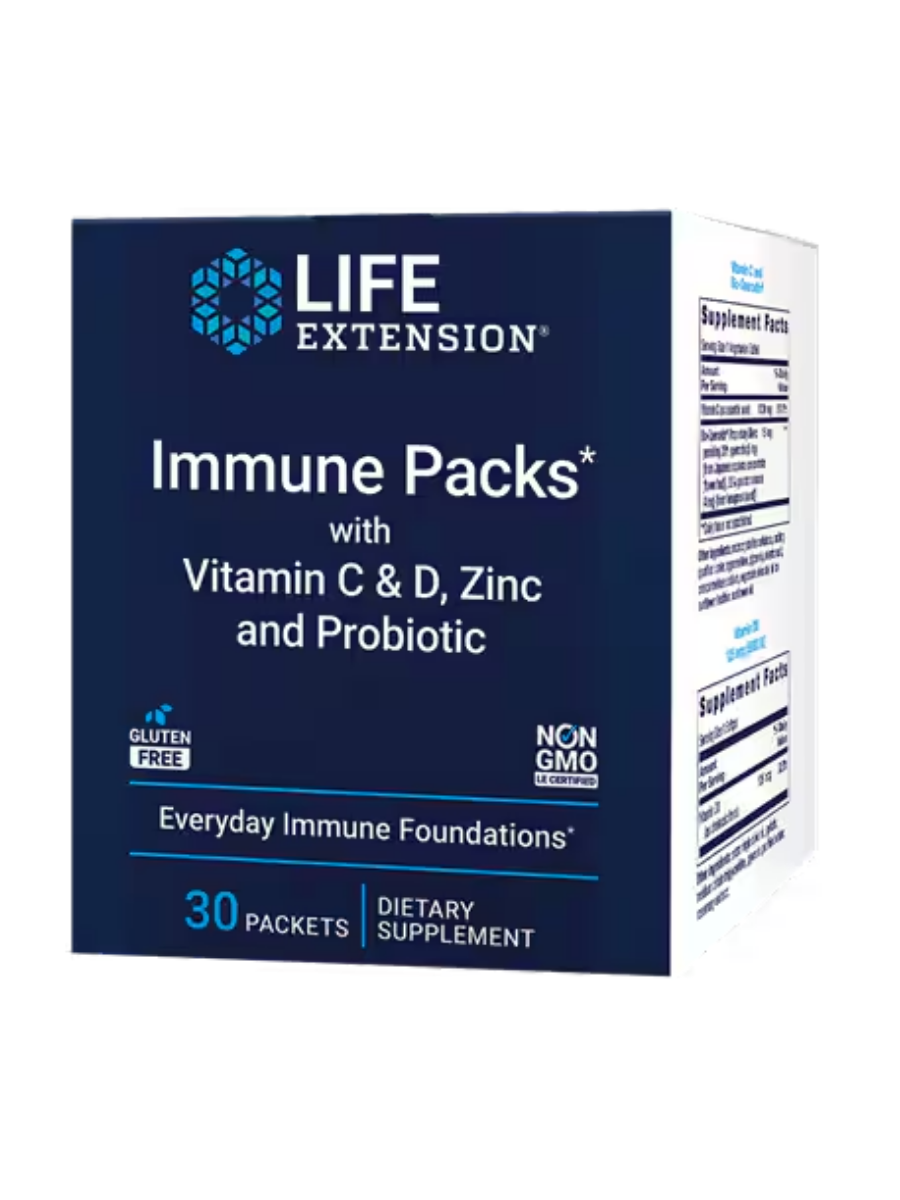 Immune Packs with Vitamin C & D, Zinc and Probiotic
