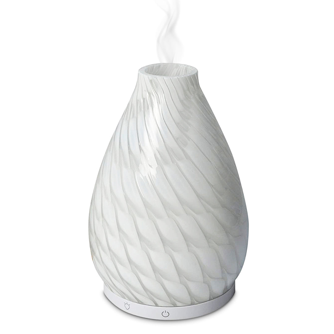 Kanalu hand blown glass vase diffuser
