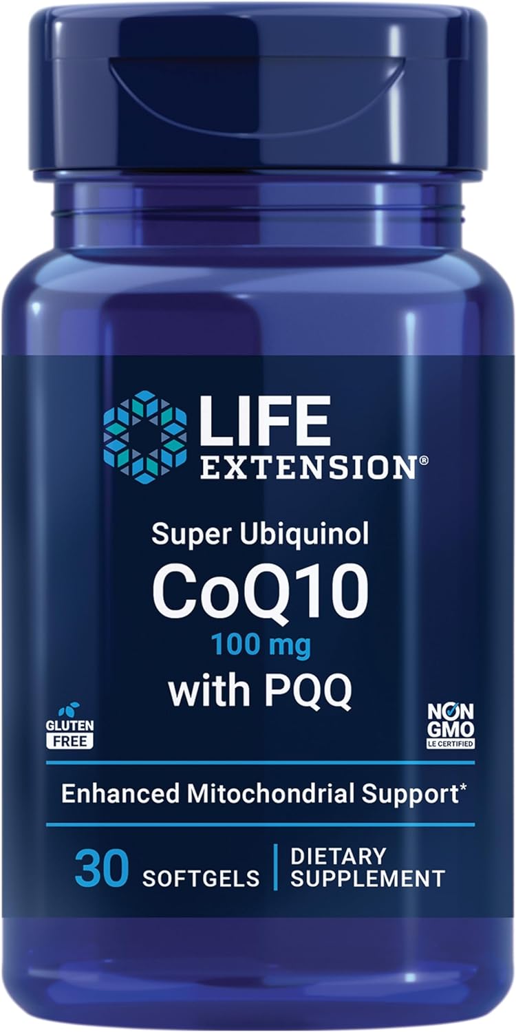 Super Ubiquinol CoQ10 with PQQ 100mg, 30 softgels