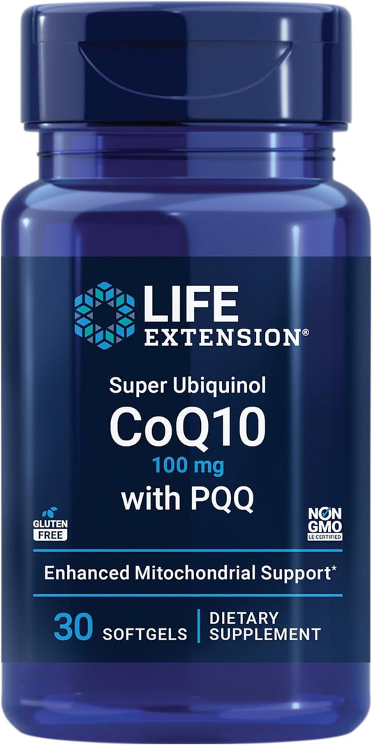 Super Ubiquinol CoQ10 with PQQ 100mg, 30 softgels