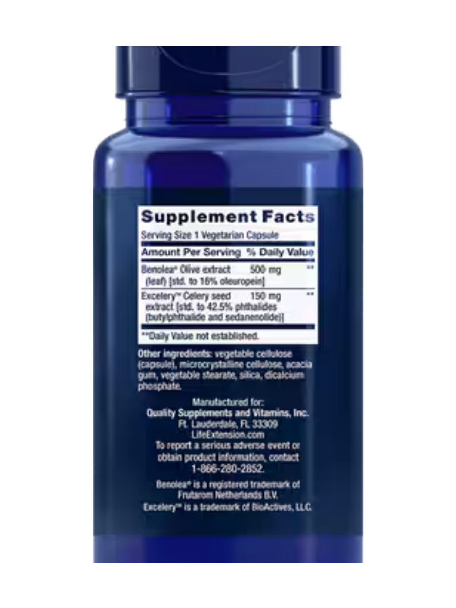 Advanced Olive Leaf Vascular Support - 60 veggie caps