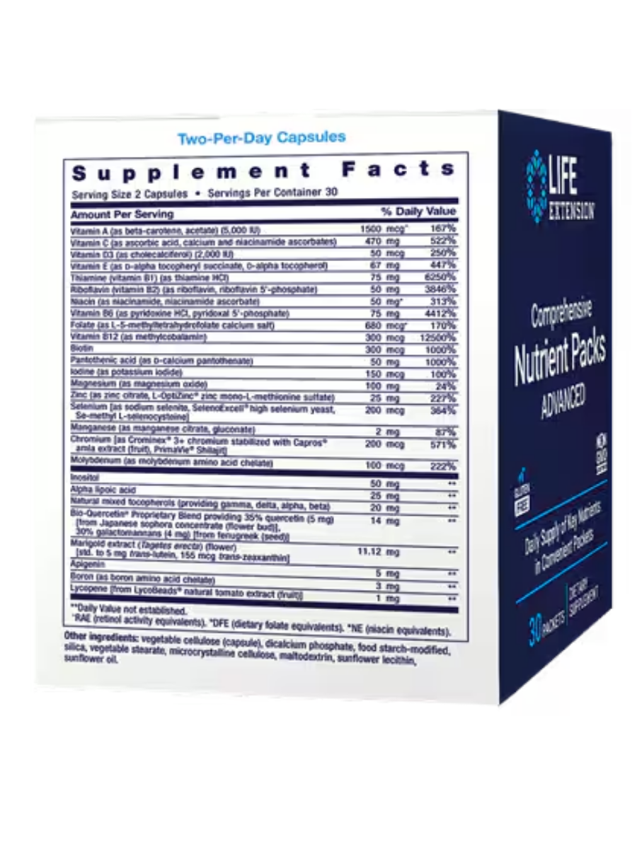 Comprehensive Nutrient Packs