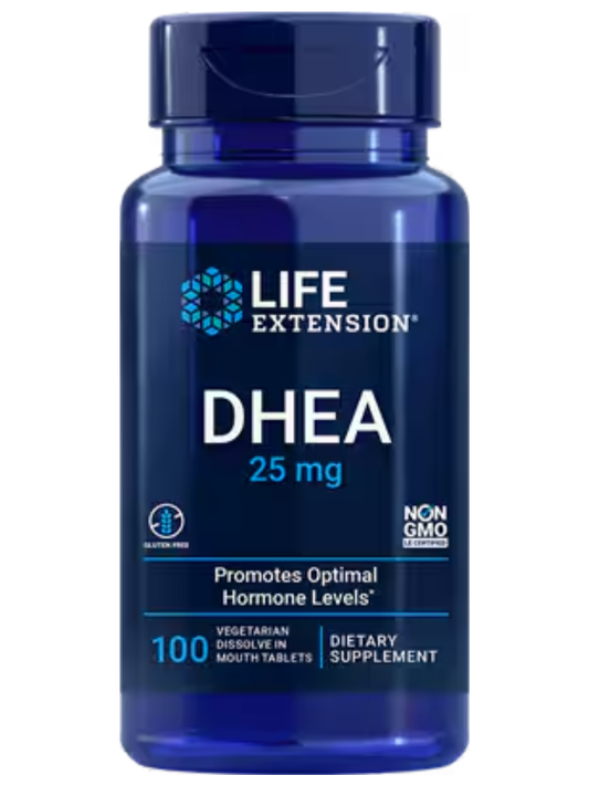 DHEA  25 mg, 100 dissolve-in-mouth tablets
