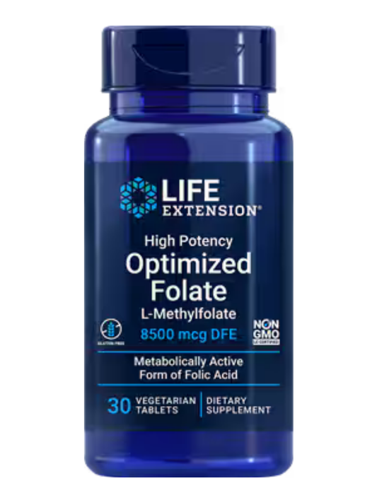 High Potency Optimized Folate, 30 veggie tablets
