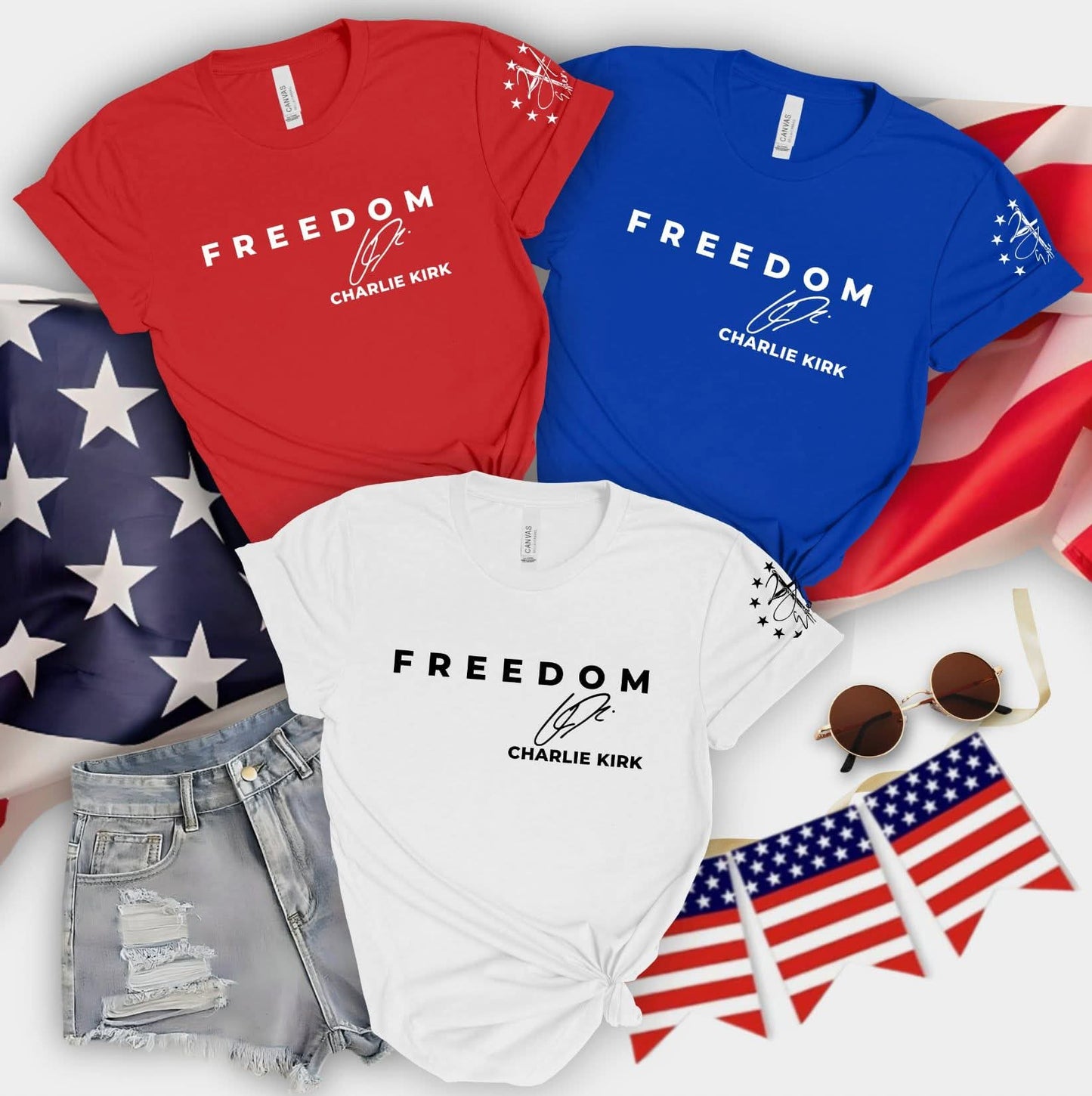 Freedom Charlie Kirk Shirts/Sweatshirts/Hoodies
