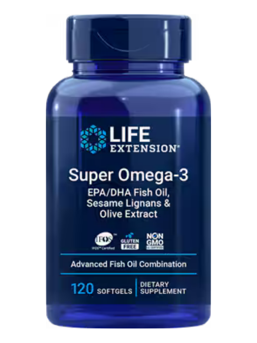 Super Omega-3 EPA/DHA Fish Oil, Sesame Lignans & Olive Extract