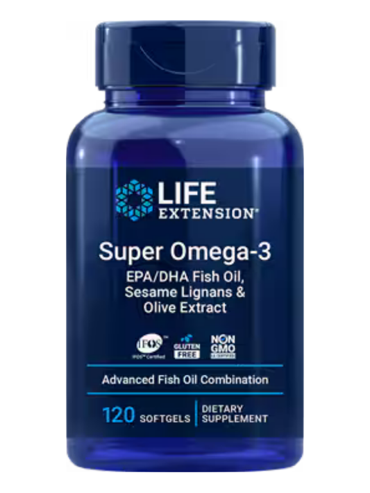 Super Omega-3 EPA/DHA Fish Oil, Sesame Lignans & Olive Extract