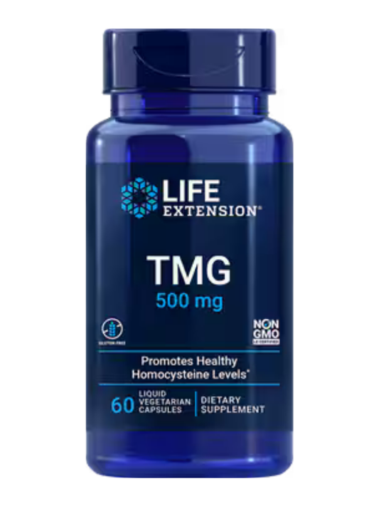 TMG 500 mg, 60 liquid vegetarian capsules