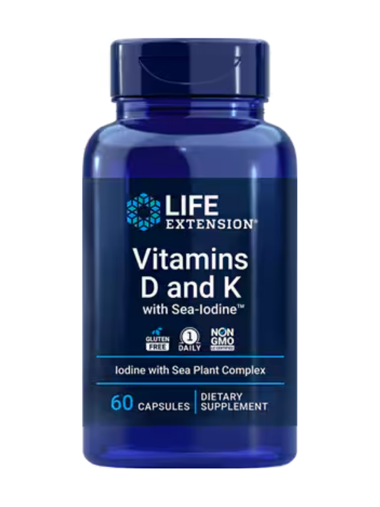 Vitamins D and K with Sea-Iodine